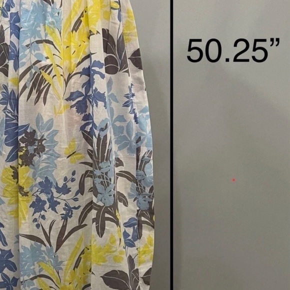 Tommy Bahama Blue and Yellow Floral Maxi Dress - Picture 7 of 8
